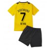 Borussia Dortmund Giovanni Reyna #7 Hjemmedraktsett Barn 2022-23 Kortermet (+ korte bukser)